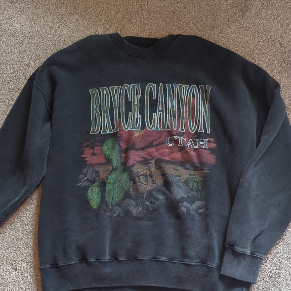 Abercrombie & Fitch Black Crewneck Sweater